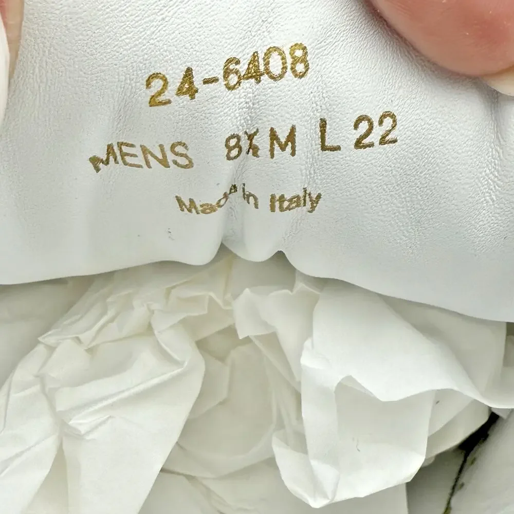 Johnston & Murphy Mens Jake Perf U Lace to Toe Sneaker US 8.5 White Leather EUC